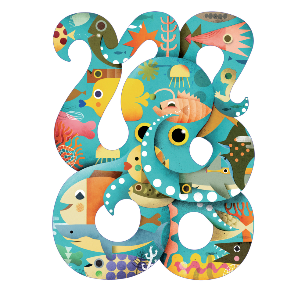 Puzz art octopus