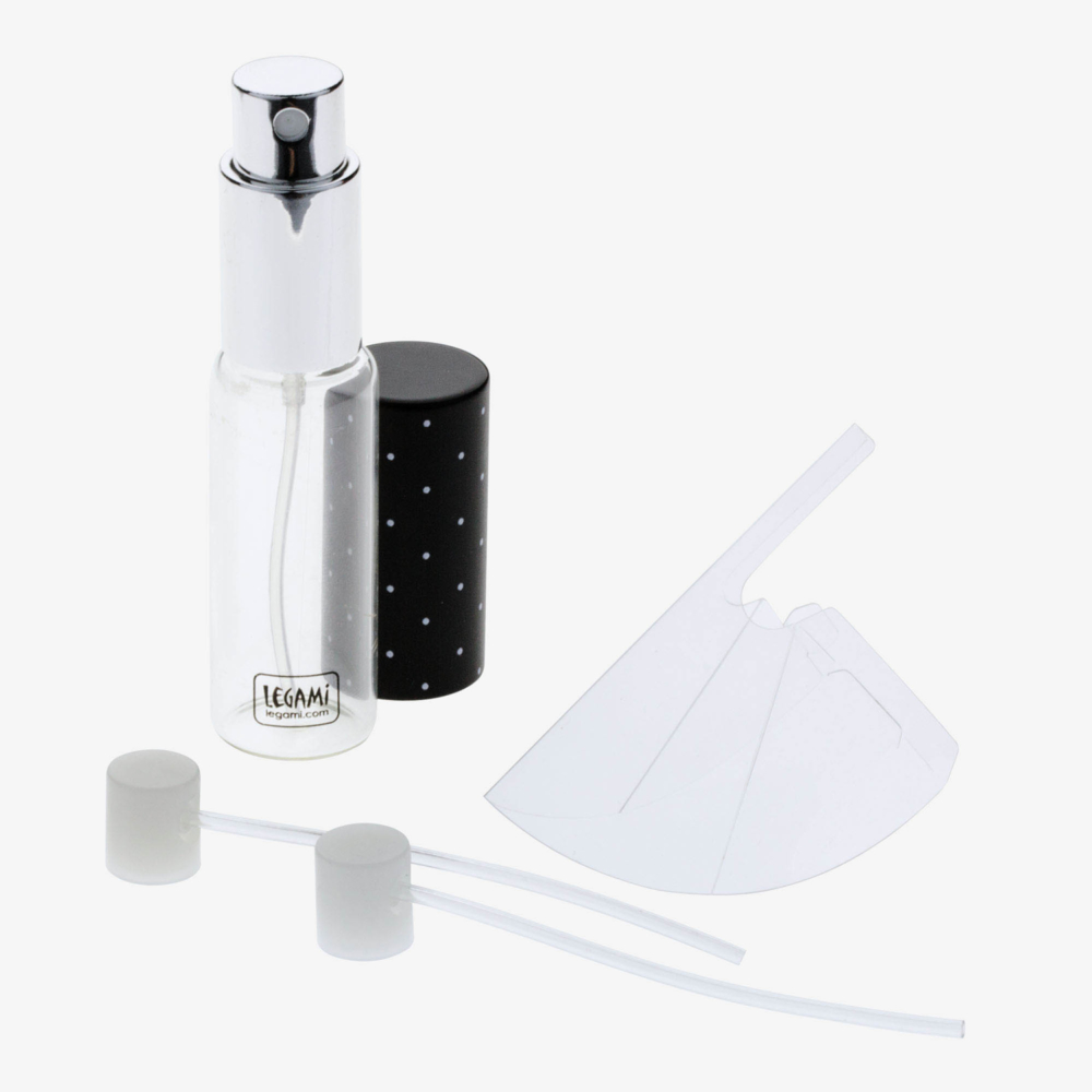 Refillable perfume spray by Legami