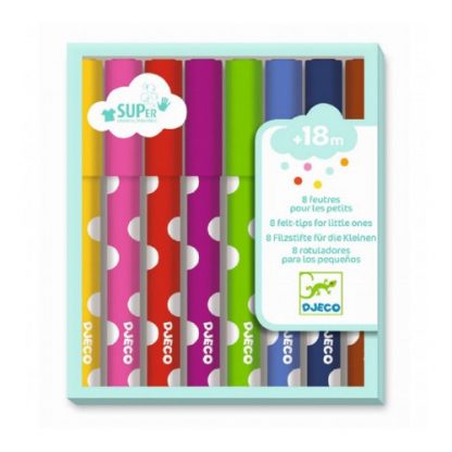 8 felt tips for young children by Djeco