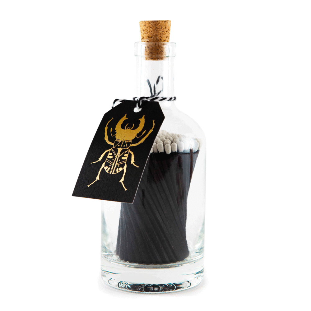 bottle matches black beetle by the archivist gallery