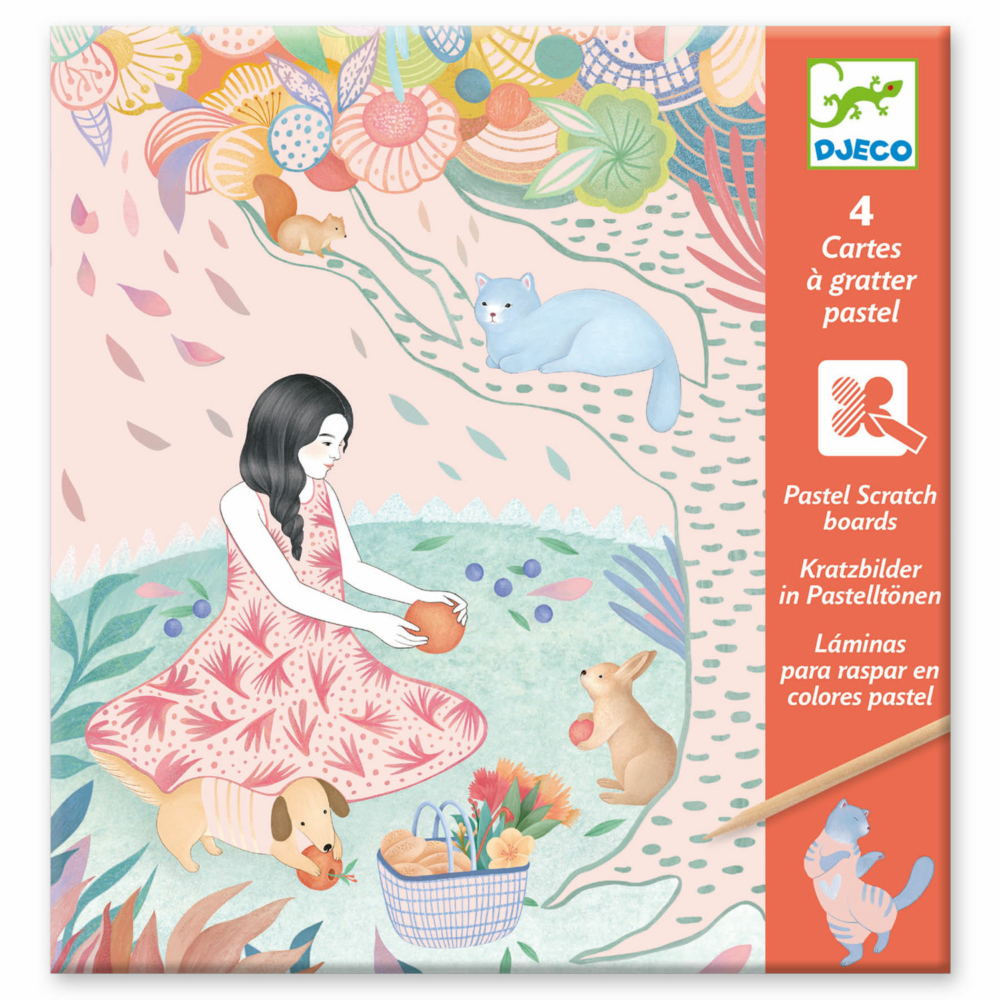 scratch cards the picnics by djeco