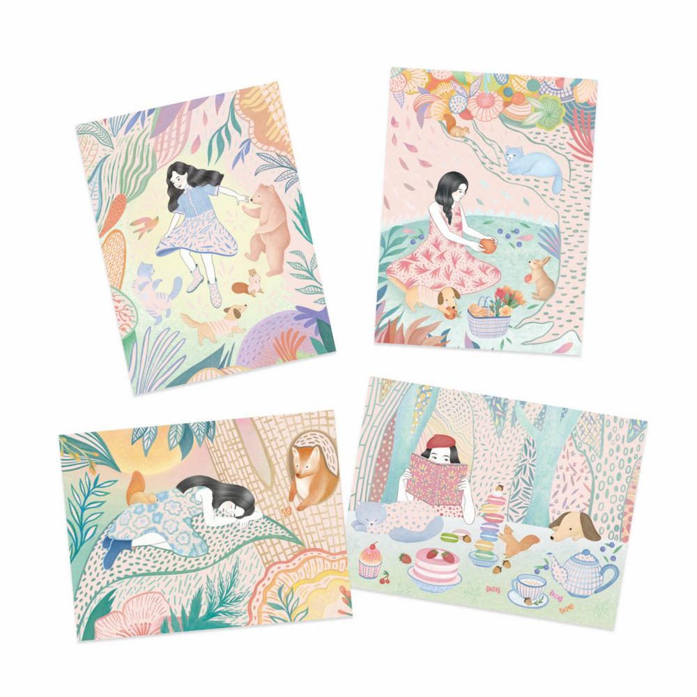scratch cards the picnics by djeco