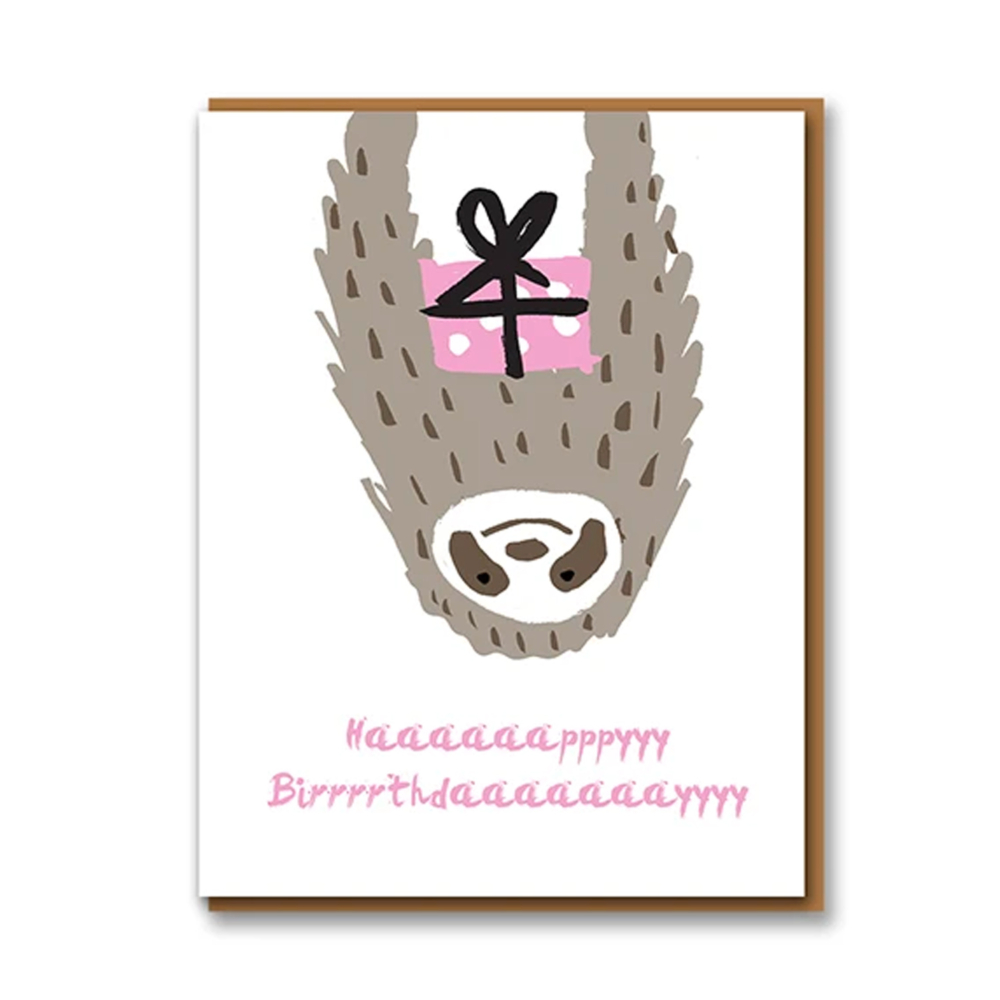 sloth birthday card by 1973