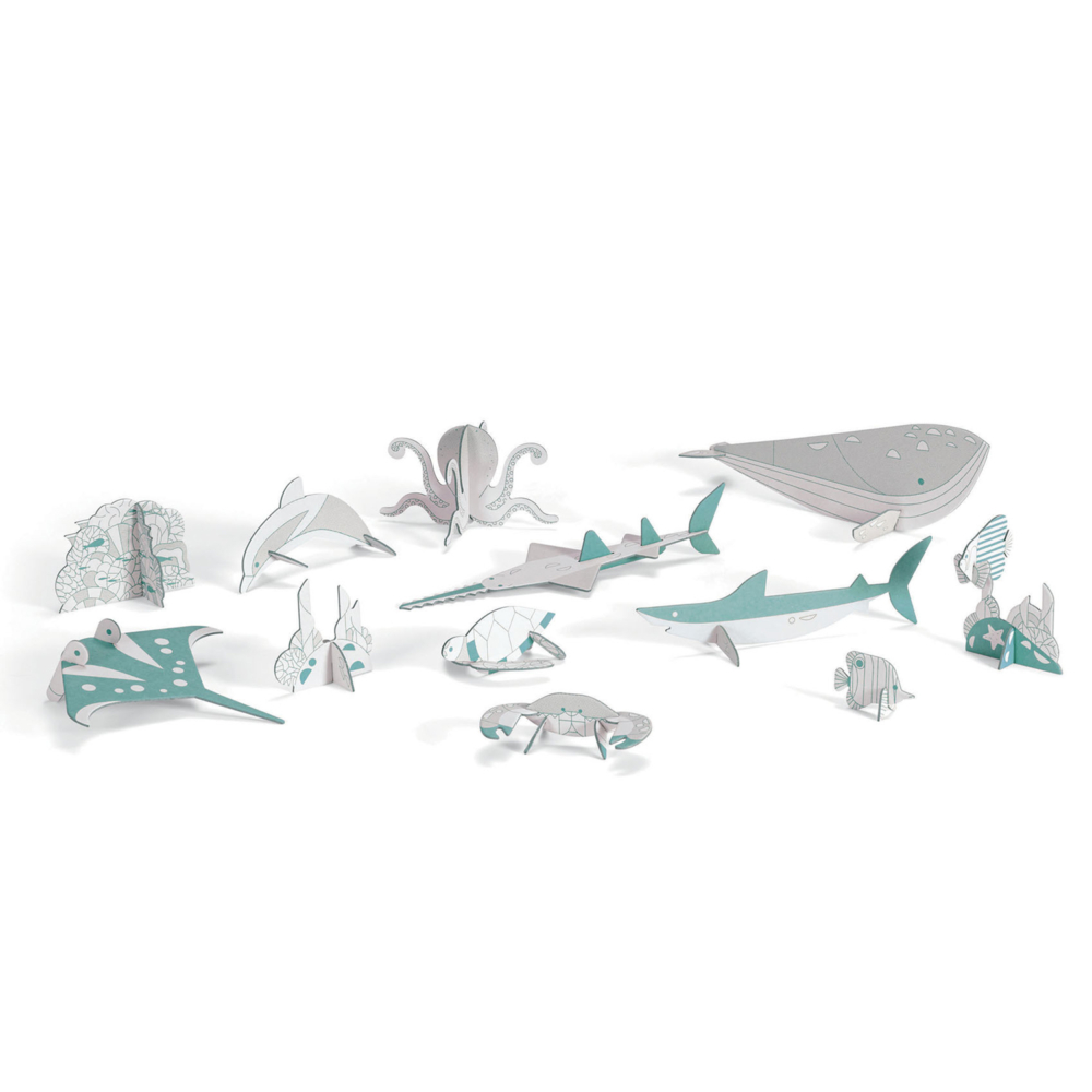 diy animals kit scene by djeco