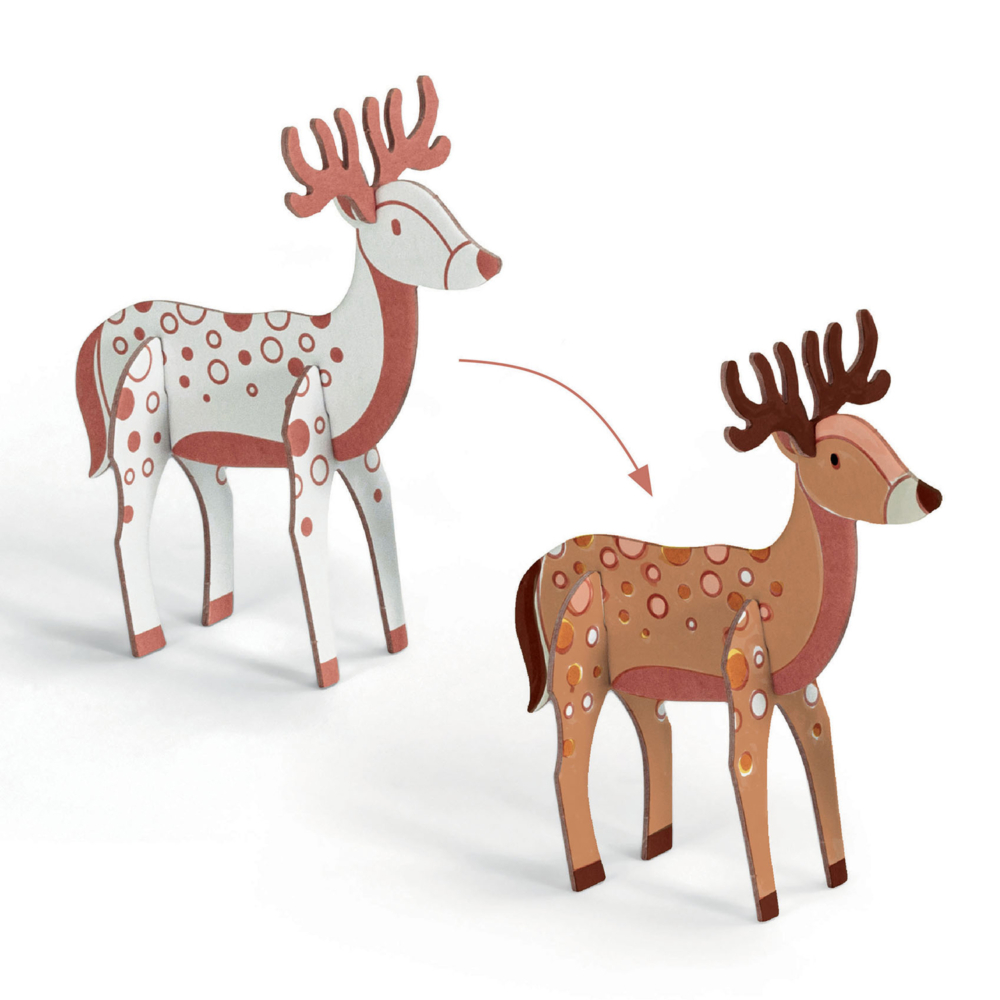 details diy animals kit wood by djeco