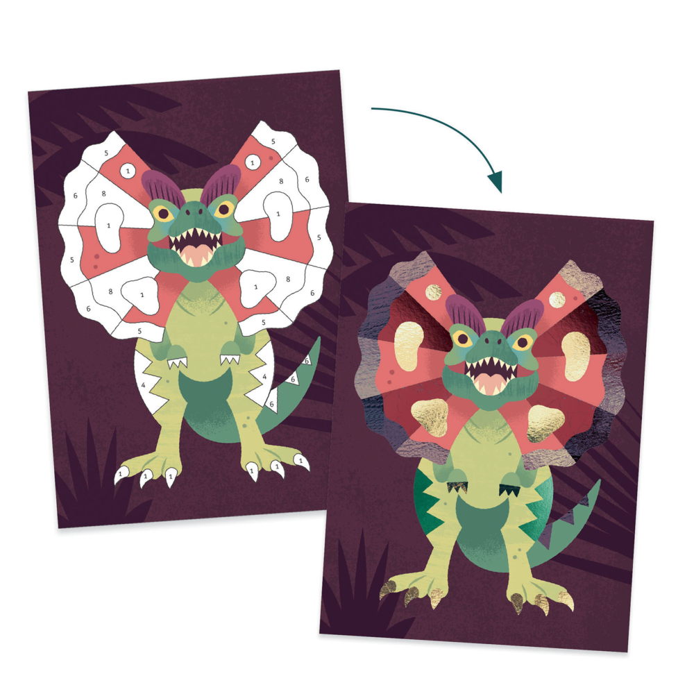 foil pictures jurassic by djeco