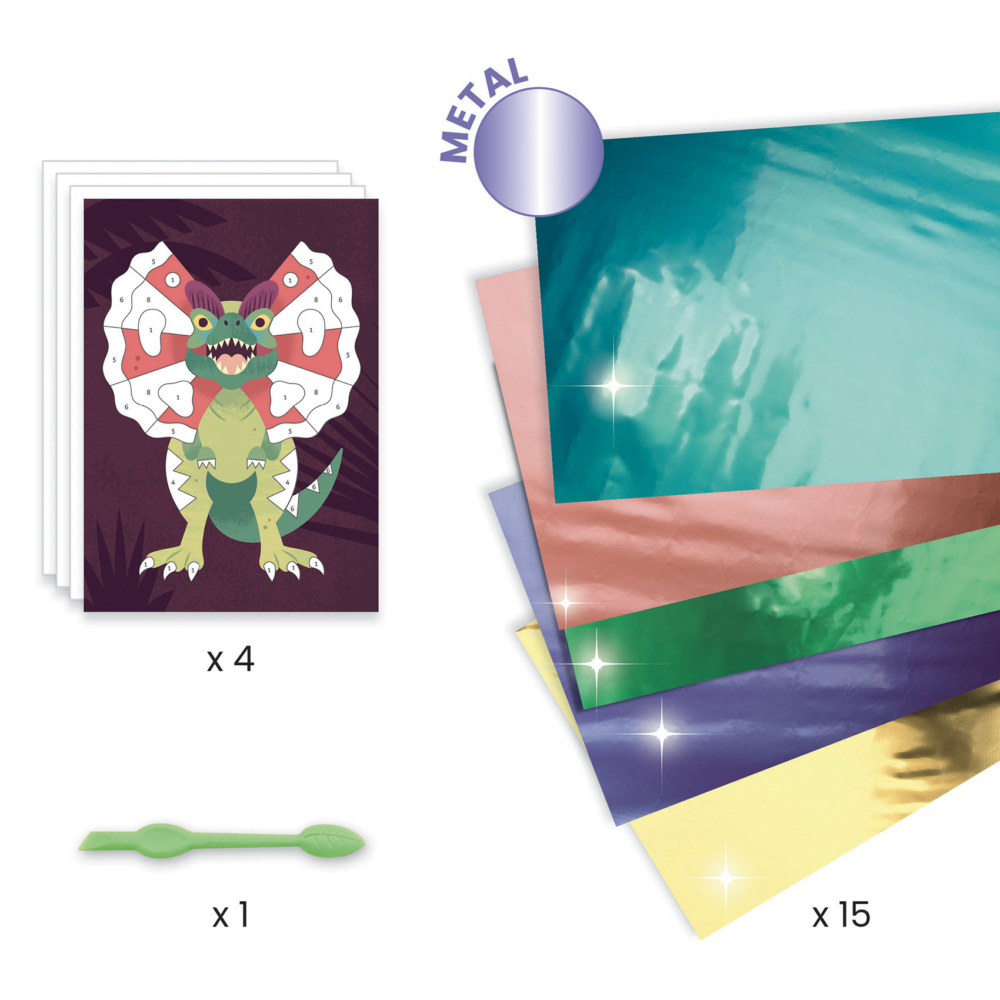 foil pictures jurassic by djeco