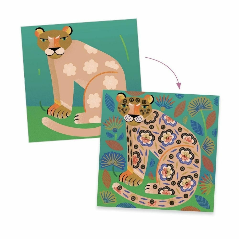 clear stamps patterns and animals