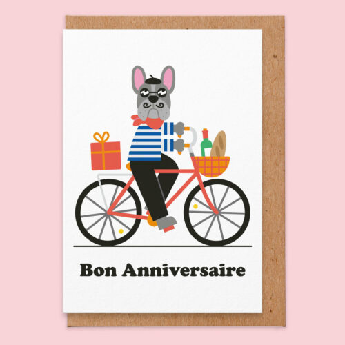 bon anniversaire card by studio boketto