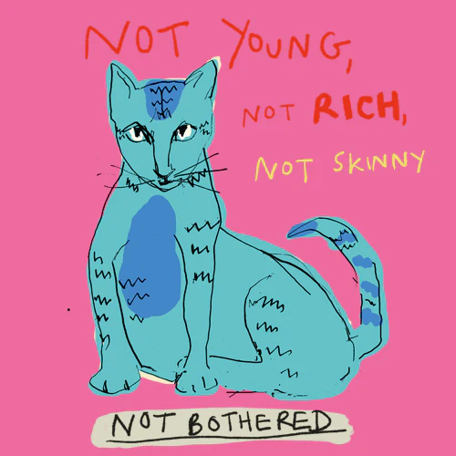 Cat not bothered card by Poet and Painter